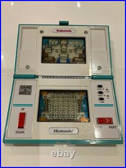Vintage Nintendo Game and Watch Squish (MG-61) 1986