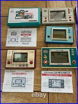 Vintage Nintendo Game and Watch games spares or repairs