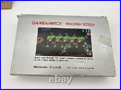 Vintage Nintendo Mario's Bombs Away Panorama Screen Game & Watch Game In VGC
