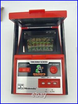 Vintage Nintendo Mario's Bombs Away Panorama Screen Game & Watch Game In VGC