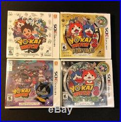 Yo-Kai Watch 3DS Collection 4-Game Bundle NEW