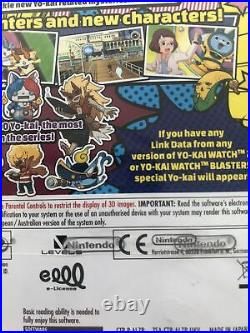 Yo Kai Watch 3 (Nintendo 3DS, 2018) Brand New & Factory Strip Sealed Rare